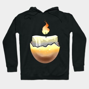 Candle Burning In An Egg Shell For Easter Hoodie